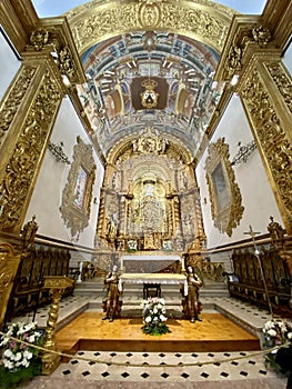 Inside the church of Igreja da Ordem Terceira de Nossa Senhora do Monte do Carmo Faro, Portugal