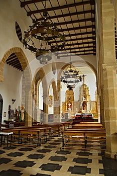 Inside the church of Incarnation in Castellar, Jaen province, Spain.