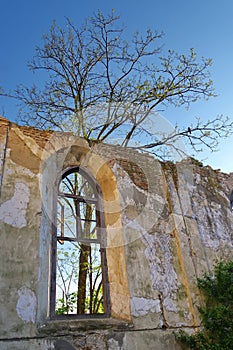 Inside church ruins - Romania