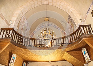 Inside of church of Saint-Julien, Nespouls, Correze, Limousin, France