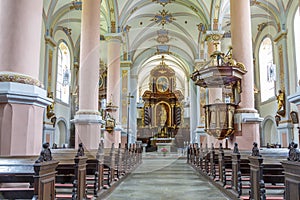 Inside church of San Cristobal