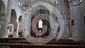 Inside church spain Catholic cathedral