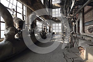 Inside the closed thermal power plant near Shanghai, China,