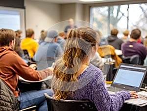 Inside a College or High School Classroom
