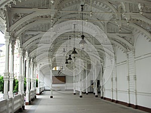 Inside a colonnade, Karlovy Vary photo