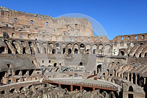 Inside in Colosseum, Rome, Italy