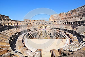 Inside of Colosseum in Rome