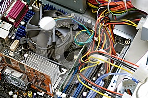 Inside a computer photo