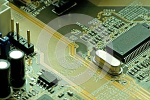 Inside a computer circuit