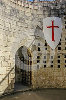 Inside Coudray Tower. Fortress. Chinon. France