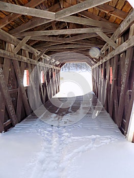 Inside Covered Bridge