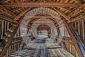 Inside a Covered Bridge