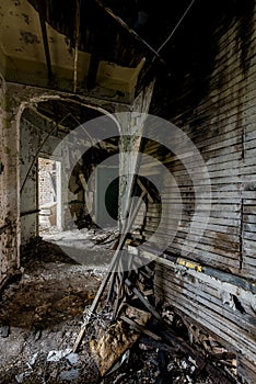 Collapsing Hallway - Abandoned Hospital & Nursing Home