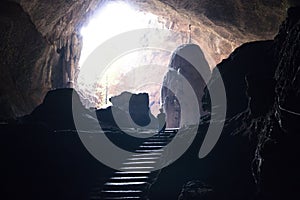 The Sadan cave in Hpa-An, Myanmar photo