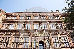 Heidelberg Castle or Heidelberger Schloss at Heidelberg in Baden-Wurttemberg, Germany