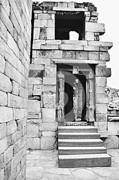 Inside the Delhi Sultanate ruler tomb, part of the Qutub Minar complex in the Mehrauli area of New Delhi, India. A listed UNESCO W