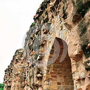 Inside the Delhi Sultanate ruler tomb, part of the Qutub Minar complex in the Mehrauli area of New Delhi, India. A listed UNESCO W