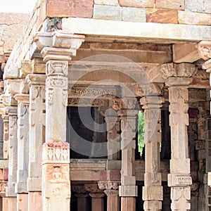 Inside the Delhi Sultanate ruler tomb, part of the Qutub Minar complex in the Mehrauli area of New Delhi, India. A listed UNESCO W