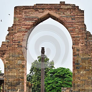 Inside the Delhi Sultanate ruler tomb, part of the Qutub Minar complex in the Mehrauli area of New Delhi, India. A listed UNESCO W