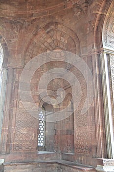 Inside the Delhi Sultanate ruler tomb, part of the Qutub Minar complex in the Mehrauli area of New Delhi, India. A listed UNESCO W