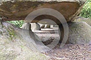 The inside of Dolmen D27 largest in the Netherlands in Borger photo