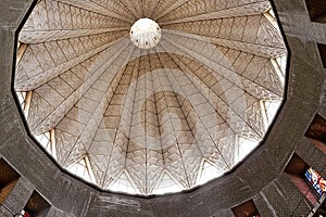 Inside dome of the Basilica of the Annunciation. Nazareth