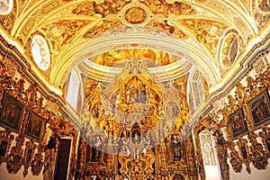 The Domestic Chapel. Baroque church of San Luis in Seville, Spain photo