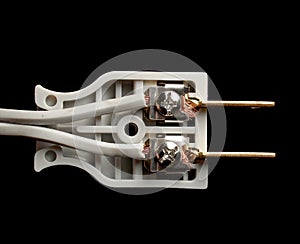 Inside electrical plug