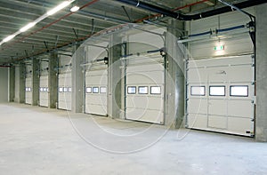 Inside empy warehouse