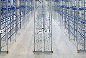 Inside empy warehouse