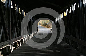 Inside Fallasburg Covered Bridge