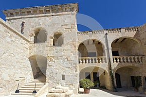 Inside Fort St Angelo, Malta
