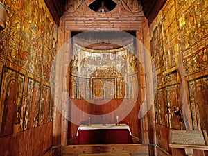 Inside Gol Stave Church (Gol stavkirke) - Oslo, Norway