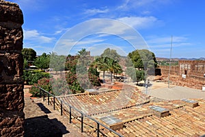 Inside the grounds of the castle at Silves