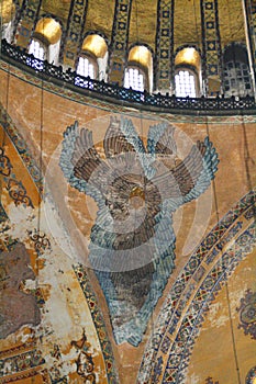 Inside Hagia Sofia. Istanbul