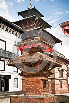 Inside of Hanuman Dhoka, old Royal Palace in Kathmandu, Nepal.