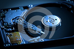 Inside Hard Disk drive photo