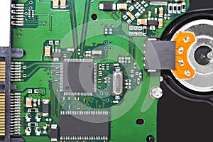 Inside hard disk drive