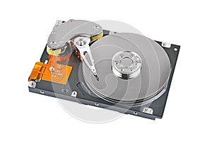 Inside hard disk drive