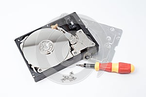 Inside Hard Disk Drive (HDD)-Computer Hardware Components.