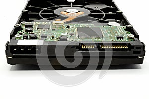 Inside harddisk magnetic open cover harddisk