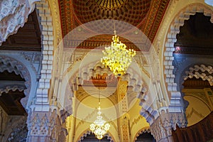 Inside the Hassan II Mosque