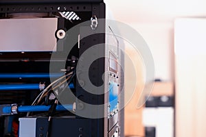 Inside high performance workstation computer background