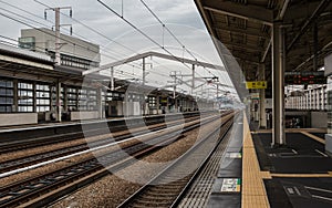 Inside Himeji Main Train Station on a clear day. Himeji, Hyogo, Japan, Asia