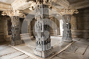 Inside Hindu Temple, Hampi, India photo