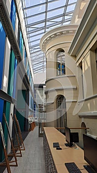 Inside the historical renovated library