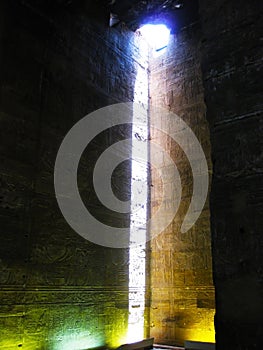 Inside Horus Temple at Edfu