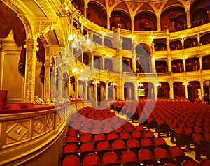 Inside the Hungarian State Opera House in Budapest photo