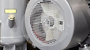 inside of industrial air compressor