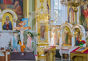 Inside interior of orthodox church